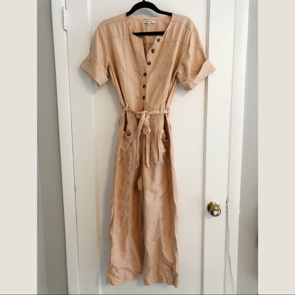 MADEWELL TOPSTITCHED COVERALL JUMPSUIT
